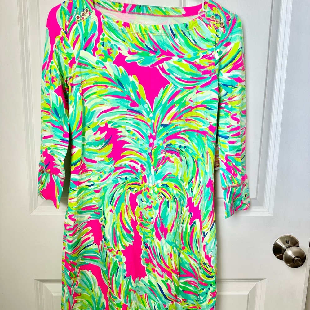 Lilly Pulitzer Vibrant Coverup Dress UPF 50 New With Tag